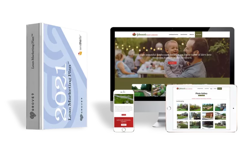 Grove9 Marketing Branding Strategy Website Mockup